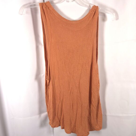 We the Free People Womens Small Orange Scoop Neck Sleeveless Tank Top Shirt - Picture 3 of 7